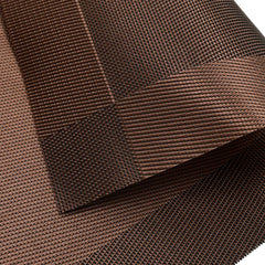 Heart Home Reversible Non-Slip Wipe Clean Heat Resistant PVC Placemats for Dining Table, Set of 6 (Brown)-50HH01319