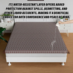 Kuber Industries Bedsheet | Baby Plastic Sheet | Crib Sheet for Baby | Baby Mattress Sheet for Baby | Mattress Protector Bedsheet | Bed Protector Sheet | Self Star | 80x80 Inch | Brown