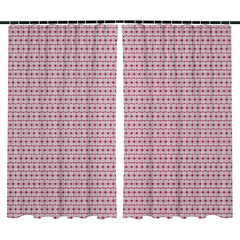 Kuber Industries Shower Curtain | PVC Shower Curtain with Hooks | Shower Curtain for Bathroom | AC Shower Curtain | Self Star Bathroom Shower Curtain | 7 Feet | Pack of 2 | Brown