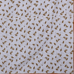 Heart Home Lightweight Leaves Design Cotton Reversible Double Bed Dohar|AC Blanket for Home & Travelling (Orange)