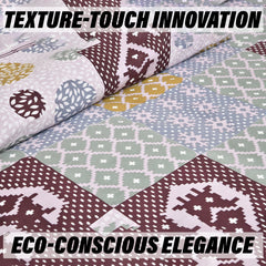 Heart Home Double Bedsheet with 2 Pillow Covers | 186 TC Premium Cotton Bedsheet for Double Bed | Bedsheet for Living Room-Home & Hotels | Arabic Beauty Gola | 100x108 Inch | Purple