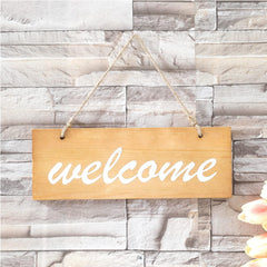 Kuber Industries Door Decor Panel|Wall Hanging Wooden Frame Board-Pack of 2 (Light Brown)