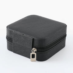 Homestic Pack of 1 Mini Jewelry Box | Travel Jewellery Organizer Storage Box | Portable Case for Rings Earrings | Portable Jewelry Organizer | Proposal Gifts for Women Girl |YXX-023BK | Black