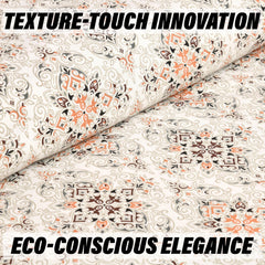 Kuber Industries Double Bedsheet with 2 Pillow Covers | 160 TC Premium Cotton Bedsheet for Double Bed | Bedsheet for Living Room-Home & Hotels | Dezier Carpet Print | 90x108 Inch | Green