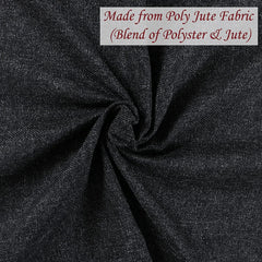 Kuber Industries Jute Dining Table Cover,60"X90" (Black)