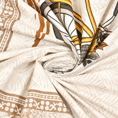 Kuber Industries Double Bedsheet with 2 Pillow Covers | 160 TC Premium Cotton Bedsheet for Double Bed | Bedsheet for Living Room-Home & Hotels | Photo Frame Cycle | 100x108 Inch | Brown