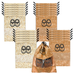 Heart Home Shoe Cover | Travel Shoe Storage Bags | Non-Woven Storage Bag | Shoe Cover with Drawstring | Shoe Organizer with Clear window | Pack of 24 | Multi