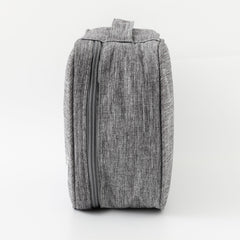 Homestic Travel Organizer For Electronic Accessories|Multipurpose Pouch|Adapter, Cable, Gadget Organizer|Two Comparment With Zipper|Great For Traveling (Grey)