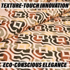 Kuber Industries Double Bedsheet with 2 Pillow Covers | 160 TC Premium Cotton Bedsheet for Double Bed | Bedsheet for Living Room-Home & Hotels | Rusty Star Flower | 100x108 Inch | Peach