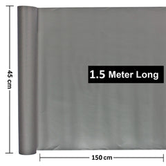 Kuber Industries 2 Pieces Multipurpose Textured Super Strong Anti-Slip Mat Liner,Size 45X150 Cm (1.50 Meter Roll, Grey) - CTKTC040214
