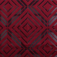 Kuber Industries Argyle Printed Cotton 4 Seater Center Table Cover,40"x60" (Maroon)-44KM027
