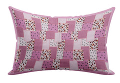 Kuber Industries Check Design Premium Cotton Pillow Covers, 18 x 28 inch, Set of 4 (Pink)