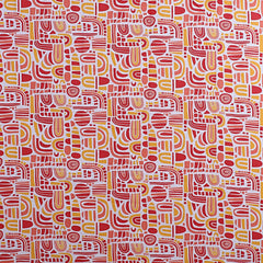 Kuber Industries Double Bedsheet|Cotton 120 TC Luxury Printed Soft & Lightweight Bedsheet with 2 Pillow Covers (Red) (Pack of 2)