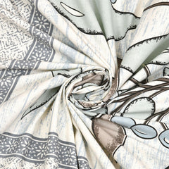 Heart Home Double Bedsheet with 2 Pillow Covers | 160 TC Premium Cotton Bedsheet for Double Bed | Bedsheet for Living Room-Home & Hotels | Photo Frame Tree | 100x108 Inch | Blue