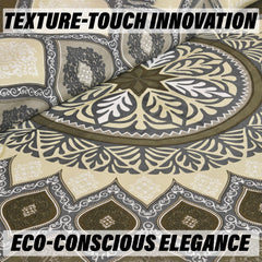 Kuber Industries Double Bedsheet with 2 Pillow Covers | 160 TC Premium Cotton Bedsheet for Double Bed | Bedsheet for Living Room-Home & Hotels | Kaleen Leaf Flower | 100x108 Inch | Green