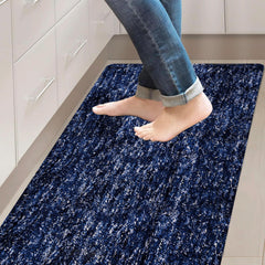 Heart Home Runner | Bedside Runner for Bedroom | Runner for Living Room | Lexus Home Decor Carpet Runner | Anti Skid Carpet Rug Mat | Kitchen Runner | 22x55 | Blue