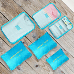 Urbane Home Travel Luggage Bag | LYN16-BLE | Blue | pack of 6