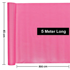 Kuber Industries 2 Pieces Multipurpose Diamond Textured Super Strong Anti-Slip Mat Liner,Size 45X500 Cm (5 Meter Roll, Pink) - CTKTC45512