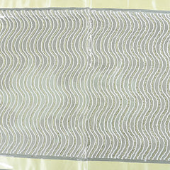 Kuber Industries Laminated Patch Design PVC 6 Seater Dining Table Cover - Gold