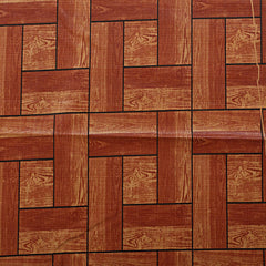 Kuber Industries 40"x60" Wooden Design PVC Waterproof, Antislip & Wipe Clean Center Table Cover for 4 Seater (Brown)-HS43KUBMART25574