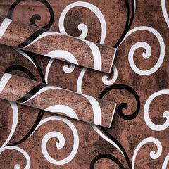 Heart Home Wallpaper | Self Adhesive Wallpaper Sheet | PVC Wallpaper Sheet for Home Décor | Kitchen Cabinets Wallpaper Roll | 5 Meter | WP-16 | Pack of 2 | Brown