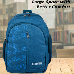 Heart Home Backpack | School Backpack for Kids | Collage Backpack | School Bag for Boys & Girls | 3 Compartments Mini Backpack | Half Print School Bag | Green