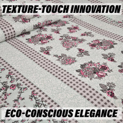 Kuber Industries Double Bedsheet with 2 Pillow Covers | 160 TC Premium Cotton Bedsheet for Double Bed | Bedsheet for Living Room-Home & Hotels | Spain Flower Lining | 100x108 Inch | Green