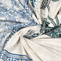 Heart Home Double Bedsheet with 2 Pillow Covers | 160 TC Premium Cotton Bedsheet for Double Bed | Bedsheet for Living Room-Home & Hotels | Photo Frame Cycle | 100x108 Inch | Blue