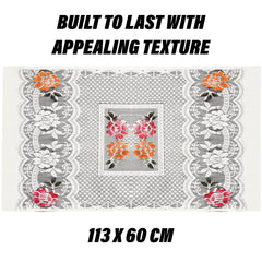 Kuber Industries Fridge Top Cover | Household Refrigerator Cover | Refrigerator Top Cover for Kitchen | Refrigerator Top Protector | Net Jhalar Fridge Top Cover | Cream