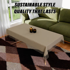 Kuber Industries Center Table Cover | Kitchen Dining Tablecloth | 4 Seater Center Table Cover | Center Table Cover for Hall Décor | Dot Design Tablecloth | CTC | 40x60 | Golden