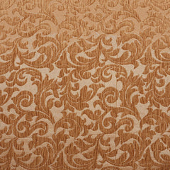 Kuber Industries Leaf Design 6 Piece Velvet 5 Seater Sofa Cover Set - Gold
