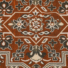 Kuber Industries 5 x 7 Feet Superfine Velvet Carpet|Rug|Living Room|Bedroom|Hall (Orange), Standard (HS_37_KUBMART020193)