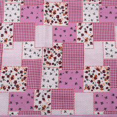 Kuber Industries Check Design Premium Cotton Pillow Covers, 18 x 28 inch, Set of 2 (Pink)