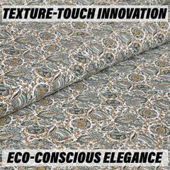 Kuber Industries Double Bedsheet with 2 Pillow Covers | 160 TC Premium Cotton Bedsheet for Double Bed | Bedsheet for Living Room-Home & Hotels | Dezier Bell Print | 90x108 Inch | Green