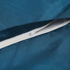 Kuber Industries Dot Printed Velvet Pillows Covers for Couch Bed Sofa, Soild Soft Cushion Case, 16x16 Inches- Pack of 4 (Blue)