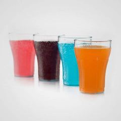 Kuber Industries Stylish Design Plastic 24 Pieces Unbreakable Drinking Water Glass Set 200 Ml (Transparent)-CTKTC14018