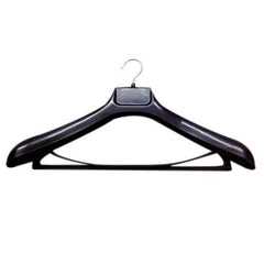 Kuber Industries 12 Piece Plastic Hangers for Wardrobe (Black, CTKTC01619)