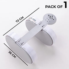 Kuber Industries Two Tier Hanging Soap Case|Self Adheshive & Easy to Install|Waterproof Drainage Design|Space Optimizing|Multi Utility Sink Organizers|CM02|Set of 2|White