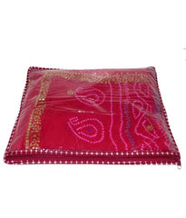 Kuber Industries 12 Pieces Rexine Saree Cover Set (Maroon)