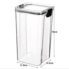 Kuber Industries Large Refrigerator Storage Crisper/Fridge Container with Airtight Lid (Transparent)
