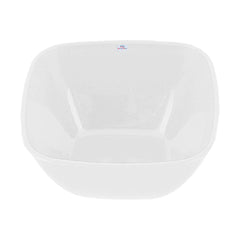 Heart Home Bowls|Plastic Serving Square Bowls|Katori for Kitchen|Microwave Safe Bowls for Rice|Soup|Pasta|250 ML|Pack of 6 (White)