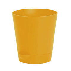 Kuber Industries Plastic Titan Pot|Garden Container for Plants & Flowers|Self-Watering Pot with Drainage Holes,6 Inch,Pack of 6 (Yellow)