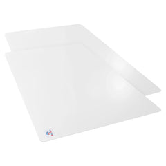 Heart Home Desk Sheet | PVC Waterproof Table Sheet | Desk Protector Mat | Office Desk Mat | Versatile Table Mat for office | Kitchen Slabs | Pack of 2 | White