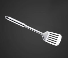 Heart Home Stainless Steel Turners/Slotted Turner/Cooking Turner/for Dosa, Roti, Omlette, Parathas, PavBhaji (Silver)
