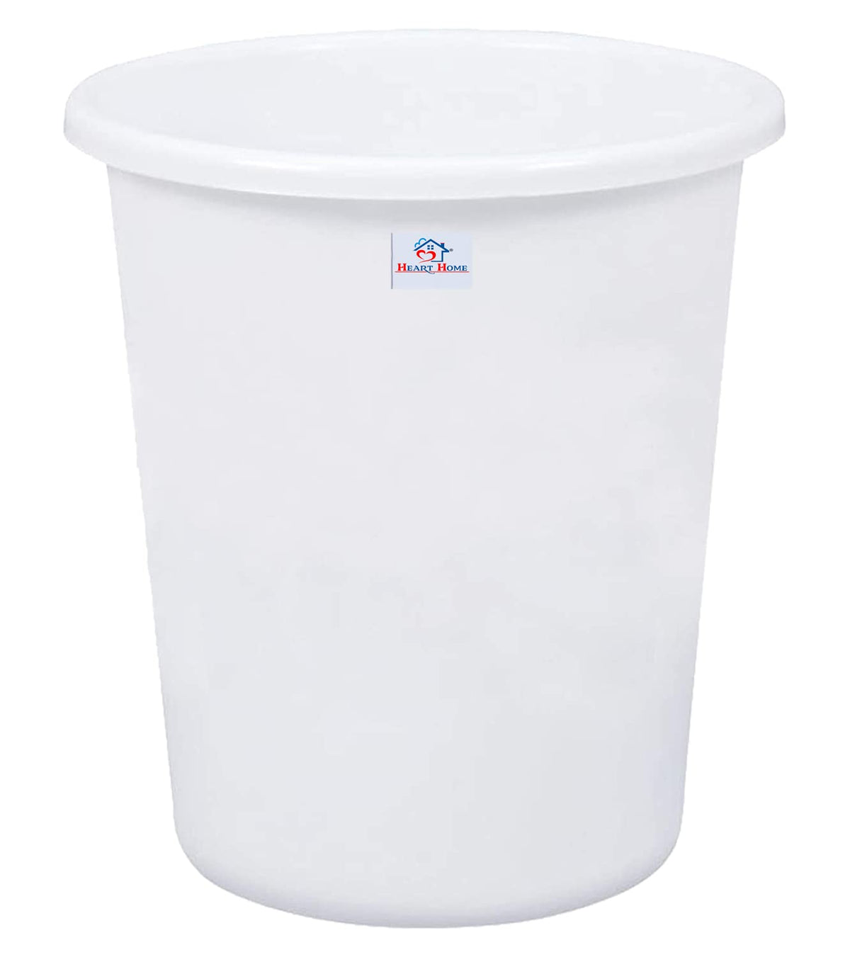 Heart Home Plastic Open Dustbin, Garbage Bin For Home, Kitchen, Office, 5Ltr. (White)-47HH01053