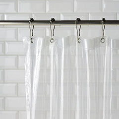 Kuber Industries 0.30mm PVC AC Transparent Curtain (White, Width-54 X Height-84 Inches, 7 Feet, KI17826, Model: Curtain4970)