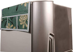 Kuber Industries Cloth 3 Pieces Fridge Mat, 1 Piece Handle Cover and 1 Pieces Fridge Top Cover (Multi)-CTKTC2798, (Model: CTKTC02248)