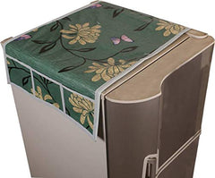 Kuber Industries Cloth 3 Pieces Fridge Mat, 1 Piece Handle Cover and 1 Pieces Fridge Top Cover (Multi)-CTKTC2798, (Model: CTKTC02248)