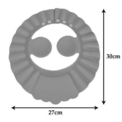 Heart Home Rubber Kids Adjustable Shower Cap For Wash Hair (Grey)