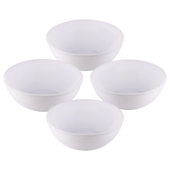 Kuber Industries Bowls|Plastic Dishwasher Safe Bowl|Serving Bowls|Bowls for Kitchen|Microwave Safe Bowls for Salad|Soup|Pasta|2000 ML|Pack of 4 (White)